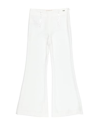 Elisabetta Franchi Toddler Girl Pants White Size 4 Polyester In White