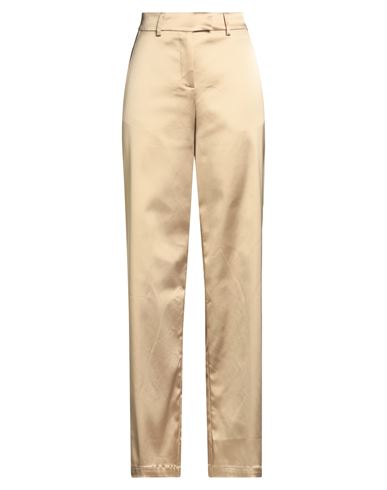 Semicouture Woman Pants Sand Size 8 Acetate, Polyamide, Elastane In Nude