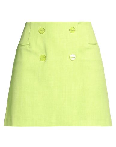 Nenette Woman Mini Skirt Lime Green Size 4 Polyester In Green