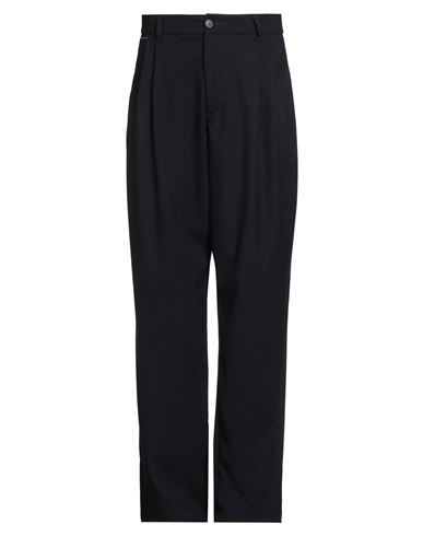 Family First Milano Man Pants Midnight Blue Size 32 Polyester, Viscose, Wool, Elastane In Black
