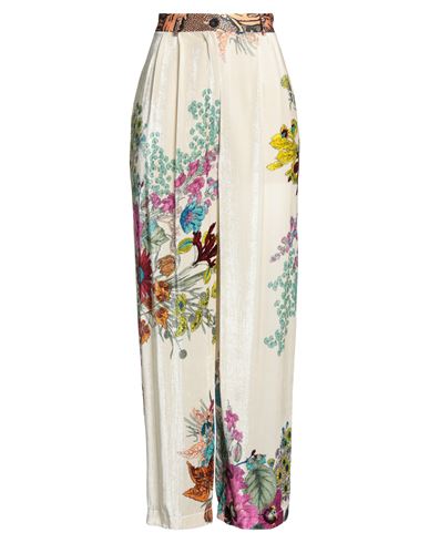 Mantero 1902 Woman Pants Beige Size 8 Viscose, Silk In Nude