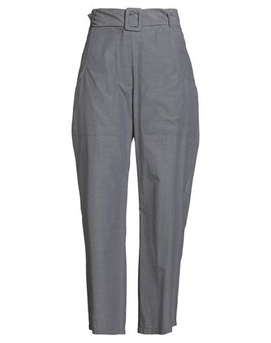 Alessia Santi Woman Pants Black Size 6 Cotton, Polyester In Gray