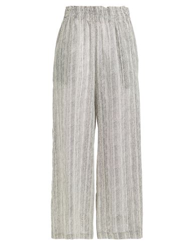 Alessia Santi Woman Pants Black Size 8 Cotton In Gray