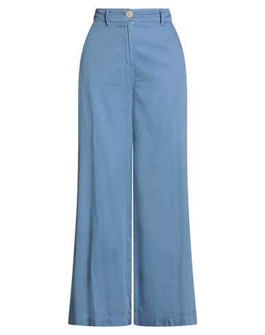 Alessia Santi Woman Pants Light Blue Size 6 Cotton In Blue
