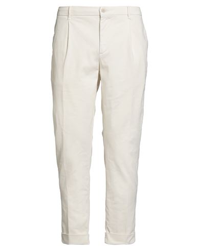 0/zero Construction Man Pants Off White Size 35 Cotton, Lyocell, Elastane In White