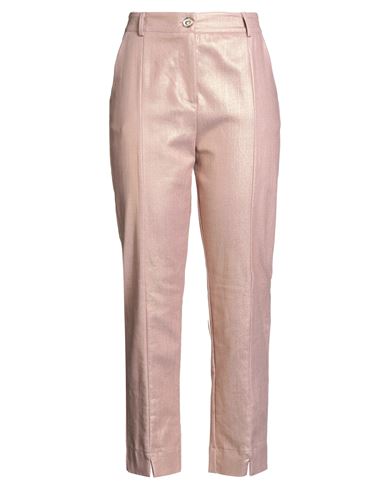 Siste's Gold Capsule Woman Pants Antique Rose Size L Cotton, Polyester, Polyurethane, Elastane In Pink