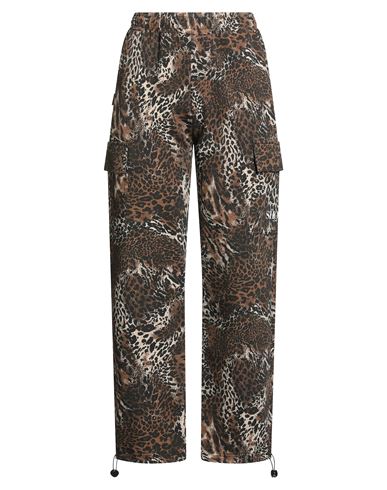Shoe® Shoe Woman Pants Dark Brown Size Xl Cotton, Elastane In Brown