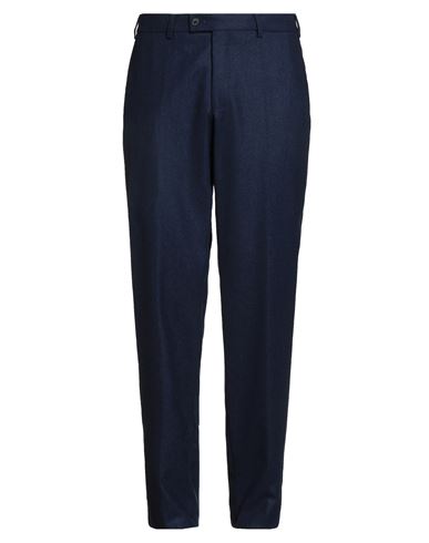 Hiltl Man Pants Midnight Blue Size 36 Virgin Wool In Blue