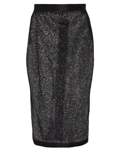 Annarita N Woman Midi Skirt Black Size S Polyester In Black