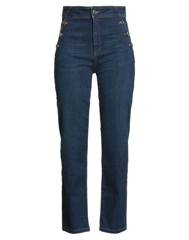 Nenette Woman Jeans Blue Size 26 Cotton, Organic Cotton, Elastomultiester, Elastane In Blue