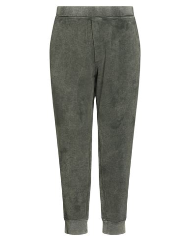 Dsquared2 Man Pants Military Green Size L Cotton In Green