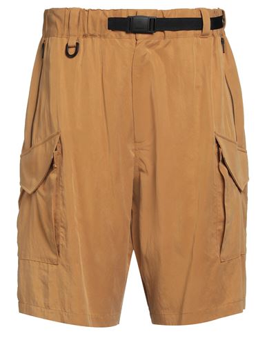 Y-3 Man Shorts & Bermuda Shorts Marigold Size L Lyocell, Polyamide In Gold