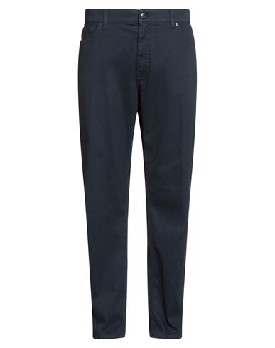 Harmont & Blaine Man Pants Navy Blue Size 42 Cotton, Elastane In Blue