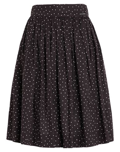 Dolce & Gabbana Woman Midi Skirt Black Size 6 Cotton, Elastane In Black