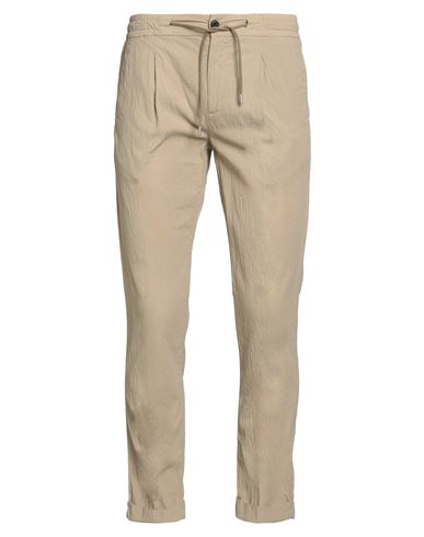 No Lab Man Pants Beige Size 33 Cotton, Elastane In Neutral