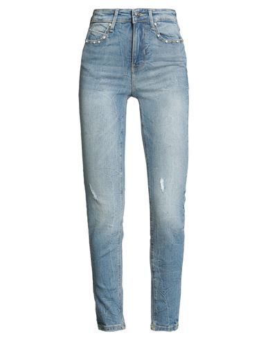 Guess Woman Jeans Blue Size 25 Cotton, Elastane