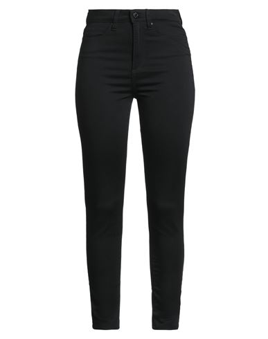 Guess Woman Pants Black Size 27 Cotton, Polyester, Elastane