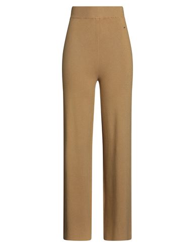 White Wise Woman Pants Mustard Size L Viscose, Polyester, Nylon In Brown