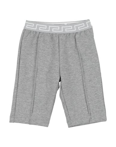 Versace Young Newborn Boy Pants Light Grey Size 3 Cotton, Elastane In Gray
