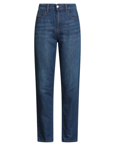 Alessia Santi Denim Woman Jeans Blue Size 28 Cotton, Linen In Blue