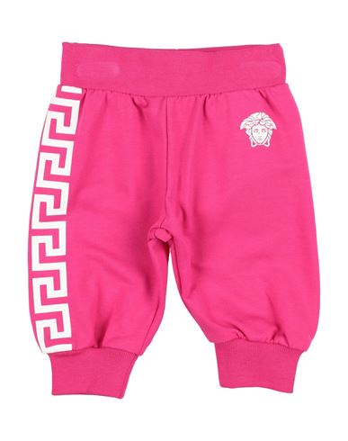 Versace Young Newborn Pants Fuchsia Size 3 Cotton, Elastane In Pink