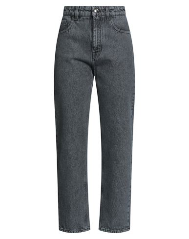 Moorer Woman Jeans Slate Blue Size 27 Cotton In Gray