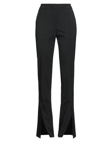 Off-white Woman Pants Black Size 6 Virgin Wool, Elastane