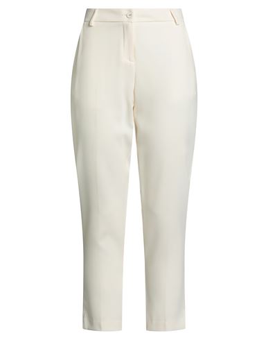 Rue•8isquit Woman Pants Ivory Size 8 Polyester, Viscose In White
