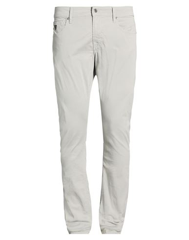 Guess Man Pants Light Grey Size 32 Cotton, Elastane In Gray