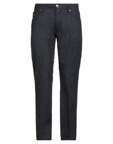 Tramarossa Man Pants Navy Size 34 Virgin Wool In Black
