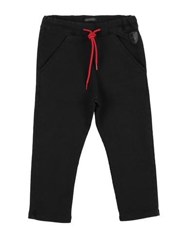 Scuderia Ferrari Toddler Boy Jeans Charcoal Size 6 Cotton, Polyester, Elastane In Black