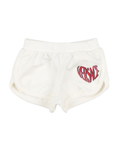 Versace Young Newborn Girl Shorts & Bermuda Shorts White Size 3 Cotton, Elastane In White
