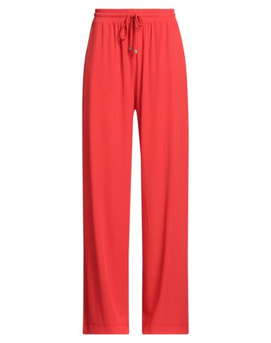 Max Mara Leisure Woman Pants Red Size M Polyester, Elastane In Red