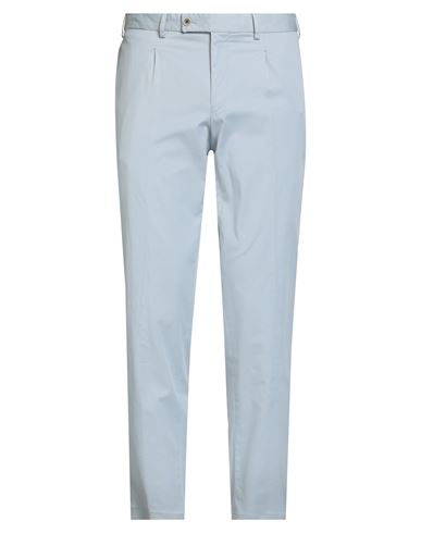 Hiltl Man Pants Sky Blue Size 36s Cotton, Elastane In Blue