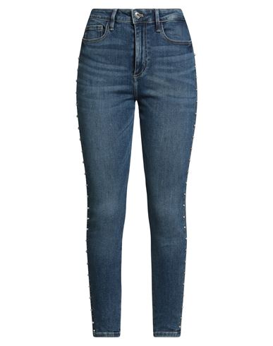 Guess Woman Jeans Blue Size 29 Cotton, Polyester, Elastane In Blue