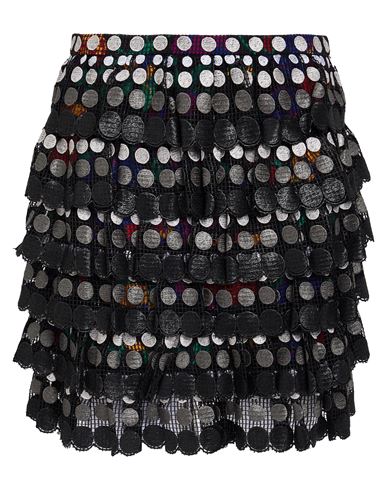 Marco De Vincenzo Woman Mini Skirt Black Size 6 Viscose, Polyamide, Polyester In Black
