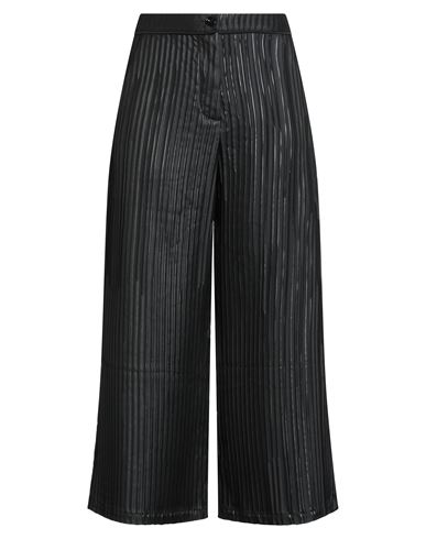 Soho-t Woman Pants Black Size M Polyester, Polyamide, Elastane In Animal Print