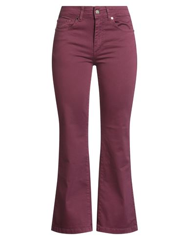 Operà Woman Pants Mauve Size 12 Cotton, Elastane In Purple
