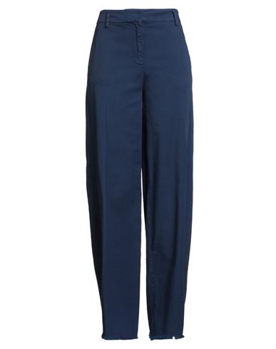 True Royal Woman Pants Navy Size 8 Cotton, Elastane In Blue