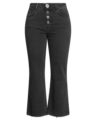 Revise Concept Woman Jeans Black Size 29 Cotton, Elastane In Black