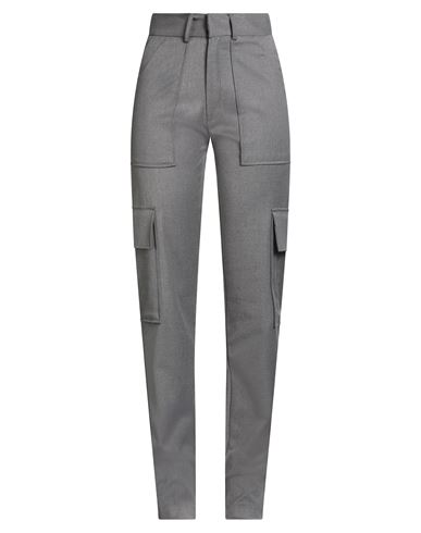 Revise Concept Woman Pants Grey Size 8 Polyurethane, Polyester In Gray