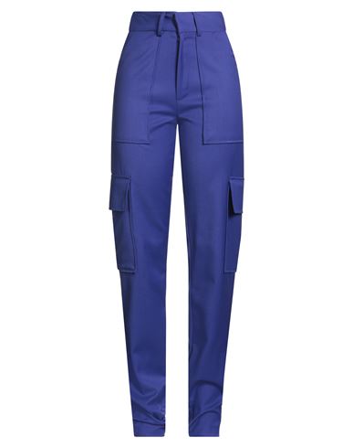 Revise Concept Woman Pants Purple Size 4 Polyurethane, Polyester In Blue