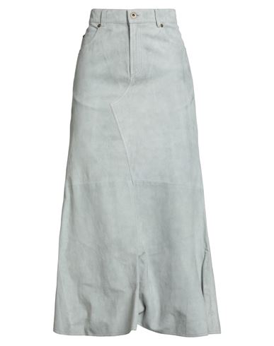 Sies Marjan Woman Maxi Skirt Light Blue Size 4 Lambskin In Gray