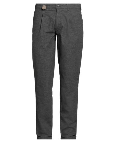 Mmx Man Pants Charcoal Size 34w-34l Cotton, Polyester, Viscose, Elastane In Gray