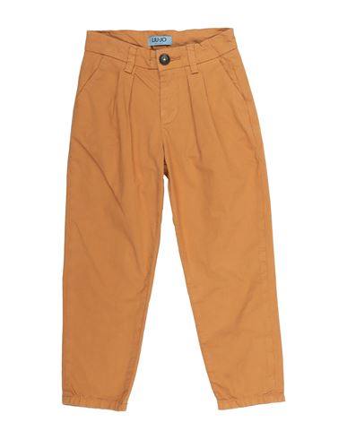 Liu •jo Man Toddler Boy Pants Camel Size 6 Cotton, Elastane In Brown
