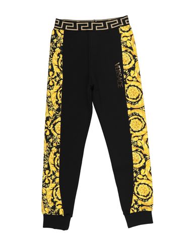 Versace Young Toddler Pants Black Size 6 Cotton, Polyester, Polyamide, Elastane In Black