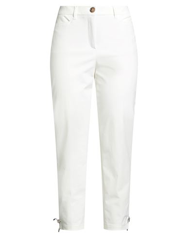Marc Cain Woman Pants Off White Size 4 Cotton, Polyamide, Elastane In White