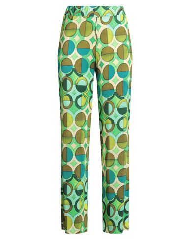 Maria Bellentani Woman Pants Green Size 8 Viscose, Elastane In Green