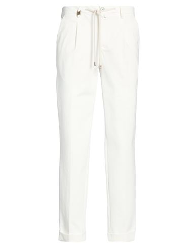 Barbati Man Pants White Size 28 Cotton, Polyamide, Elastane In White