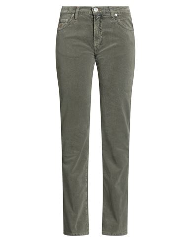 Jacob Cohёn Woman Pants Military Green Size 28 Cotton, Elastane In Green